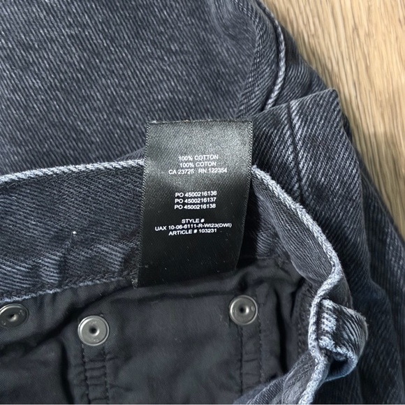 Denim Forum The Farrah High Rise Wide Size 25 Black - Picture 4 of 5